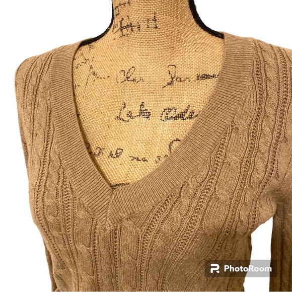 American Eagle Outfitters knitted tan Sweater Large - Picture 2 of 5